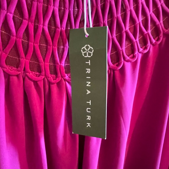 NWT Trina Turk Fuscia dress. Size XL - Picture 2 of 4